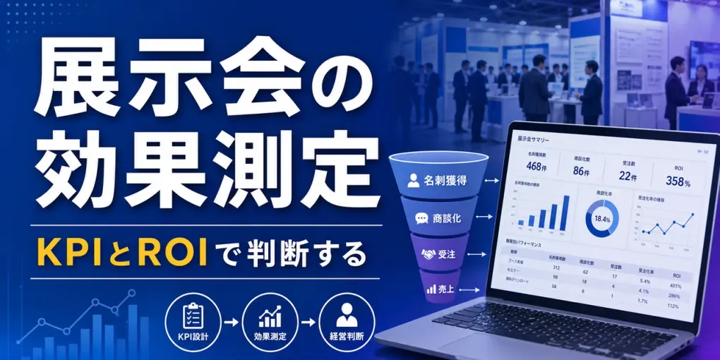 展示会の効果測定｜KPIとROIを経営判断に使う方法