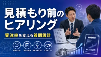 製造業の見積もり前ヒアリング｜営業が聞くべき25項目と進め方