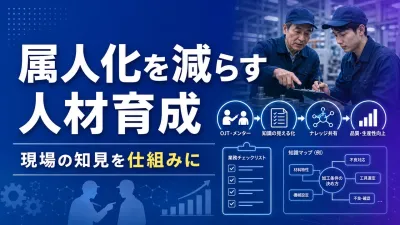 中小製造業の人材育成｜技術継承と属人化解消を進める実務手順