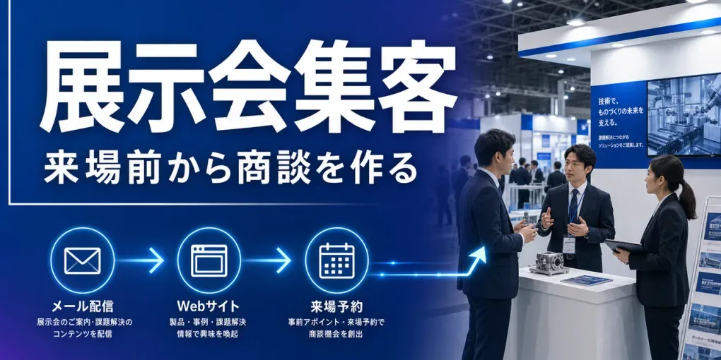 製造業の展示会集客｜事前案内・来場予約から商談を作る7手順