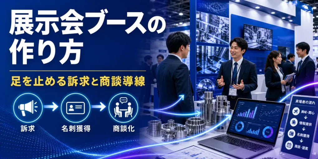 展示会ブースの作り方｜足を止める訴求と商談導線