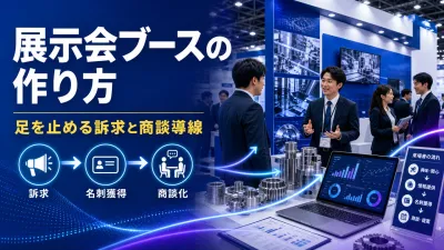 展示会ブースの作り方｜足を止める訴求と商談導線