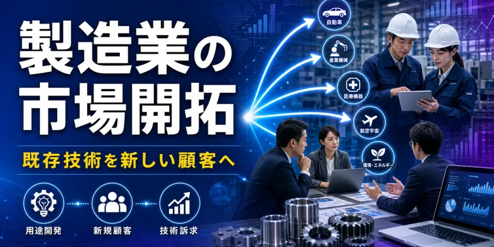 製造業の新規顧客開拓｜既存技術から狙う市場を絞る7ステップ