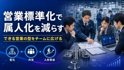 製造業の営業標準化｜属人化を減らし受注プロセスを型にする方法