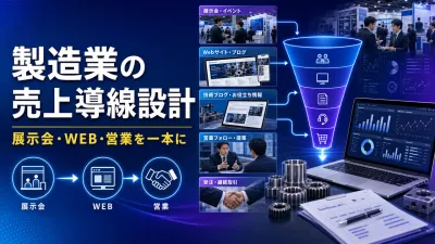製造業の売上導線設計｜展示会・WEB・営業を受注までつなぐ方法