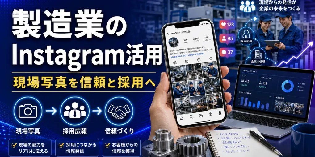 製造業のInstagram活用｜現場写真を採用・問い合わせへつなぐ