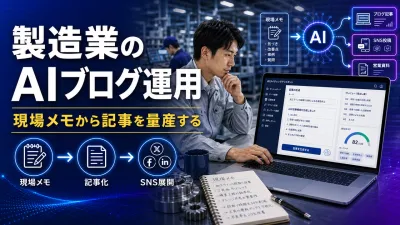 製造業のAIブログ運用｜現場メモから記事を量産する仕組み