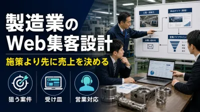 中小製造業がWeb集客を始める前に整理すべきこと｜施策より先に決める売上設計