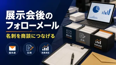 製造業の展示会フォローアップ｜メール文例と商談につなぐ手順