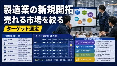 製造業の新規開拓ターゲット選定｜自社技術が売れる市場を絞る方法