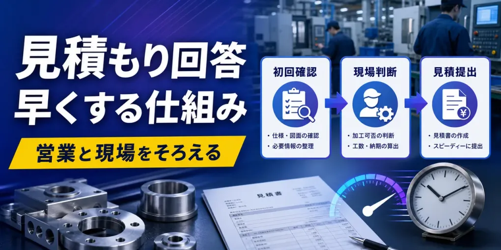 製造業の見積回答を早くする方法｜営業・現場の7ステップ