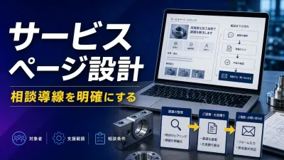 製造業のサービスページの作り方｜検索・AIから相談につなぐ実務設計
