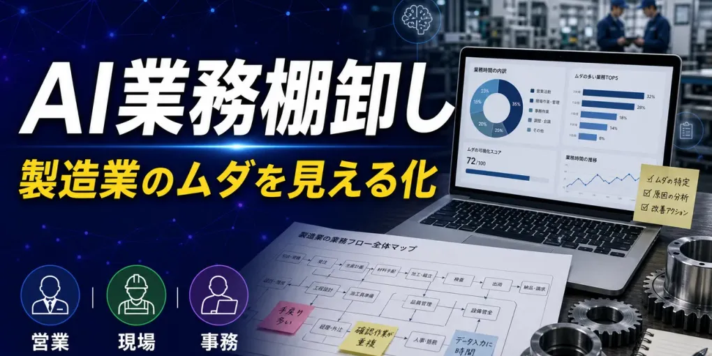 製造業のAI業務棚卸し｜導入優先順位を決める実務マップ