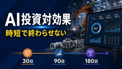製造業のAI投資対効果ロードマップ｜時短で終わらせない成果指標の作り方