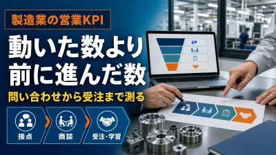 製造業の営業KPI設計｜行動量ではなく受注までの前進を測る