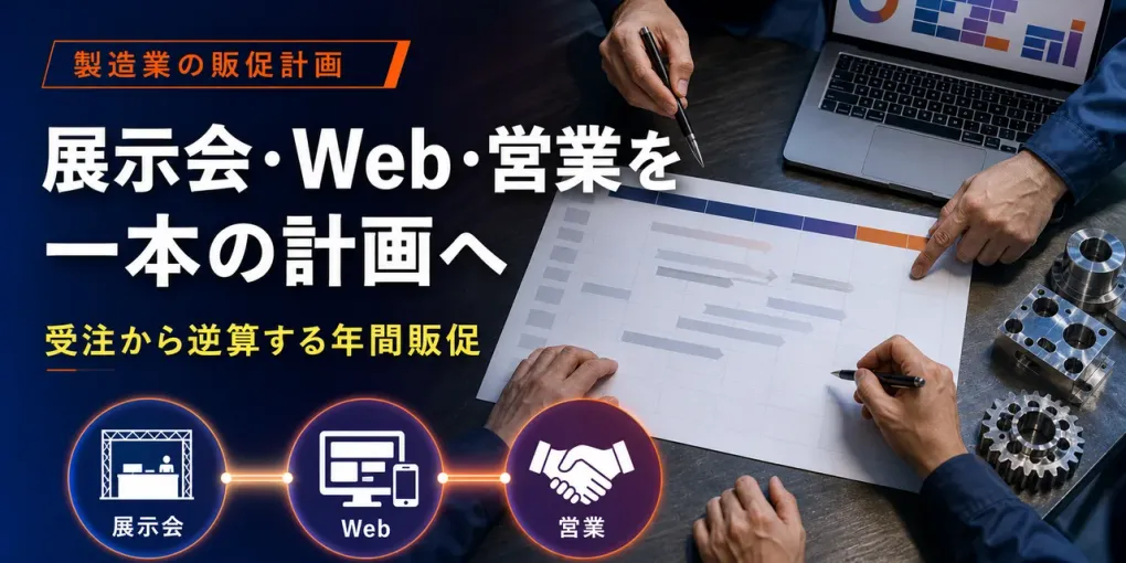 製造業の販促計画｜展示会・Web・営業を年間でつなぐ実務手順