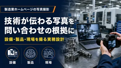 製造業ホームページの写真撮影｜設備・製品・現場を問い合わせにつなぐ