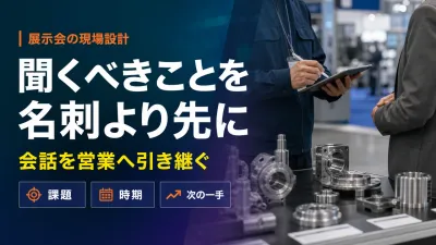 製造業の展示会ヒアリング｜ブースで聞くべき質問と営業への引き継ぎ