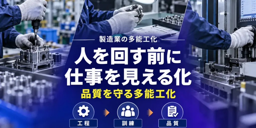 製造業の多能工化｜人を回す前に品質を守る仕事設計と育成手順