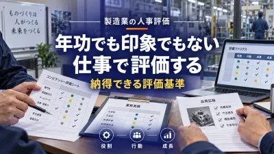 製造業の人事評価制度｜職人技・改善行動・育成を納得感ある基準へ